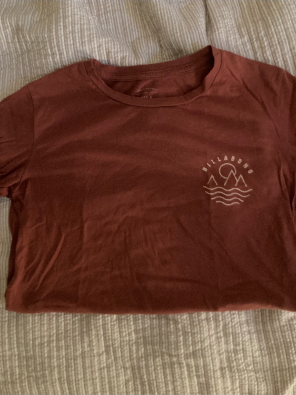 Billabong Brick Red Logo Tee